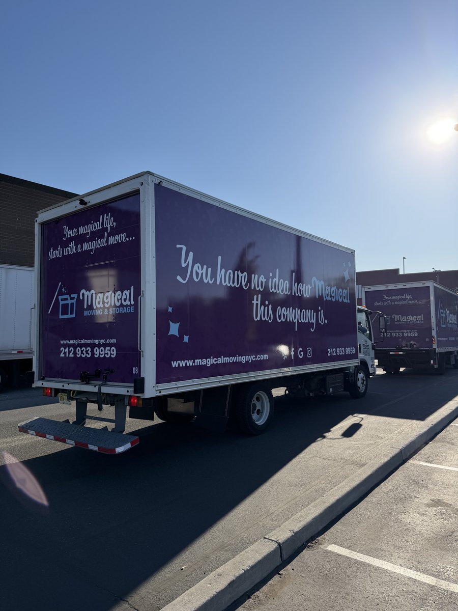 NYC movers: Magical Moving & Storage branded truck fleet ready for summer moves
